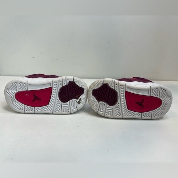 Air Jordan Jordan’s Baby Girl Pink and Purple Dot 4C - Picture 4 of 9